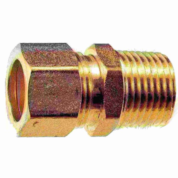 Midwest Fastener 5/8" OD x 1/2MIP Brass Compression Pipe Connectors 2PK 34488